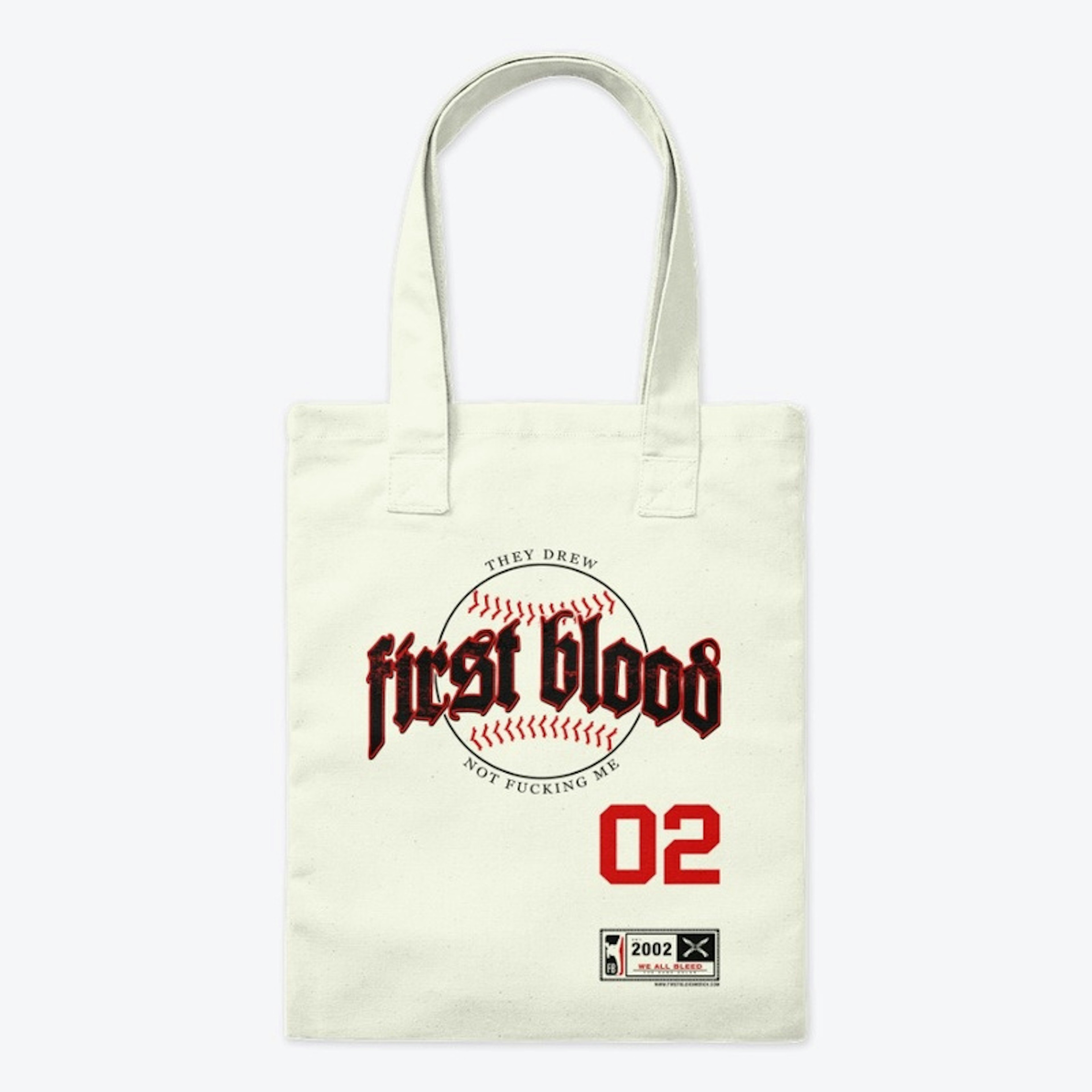 First Blood Baseball Tote Bag
