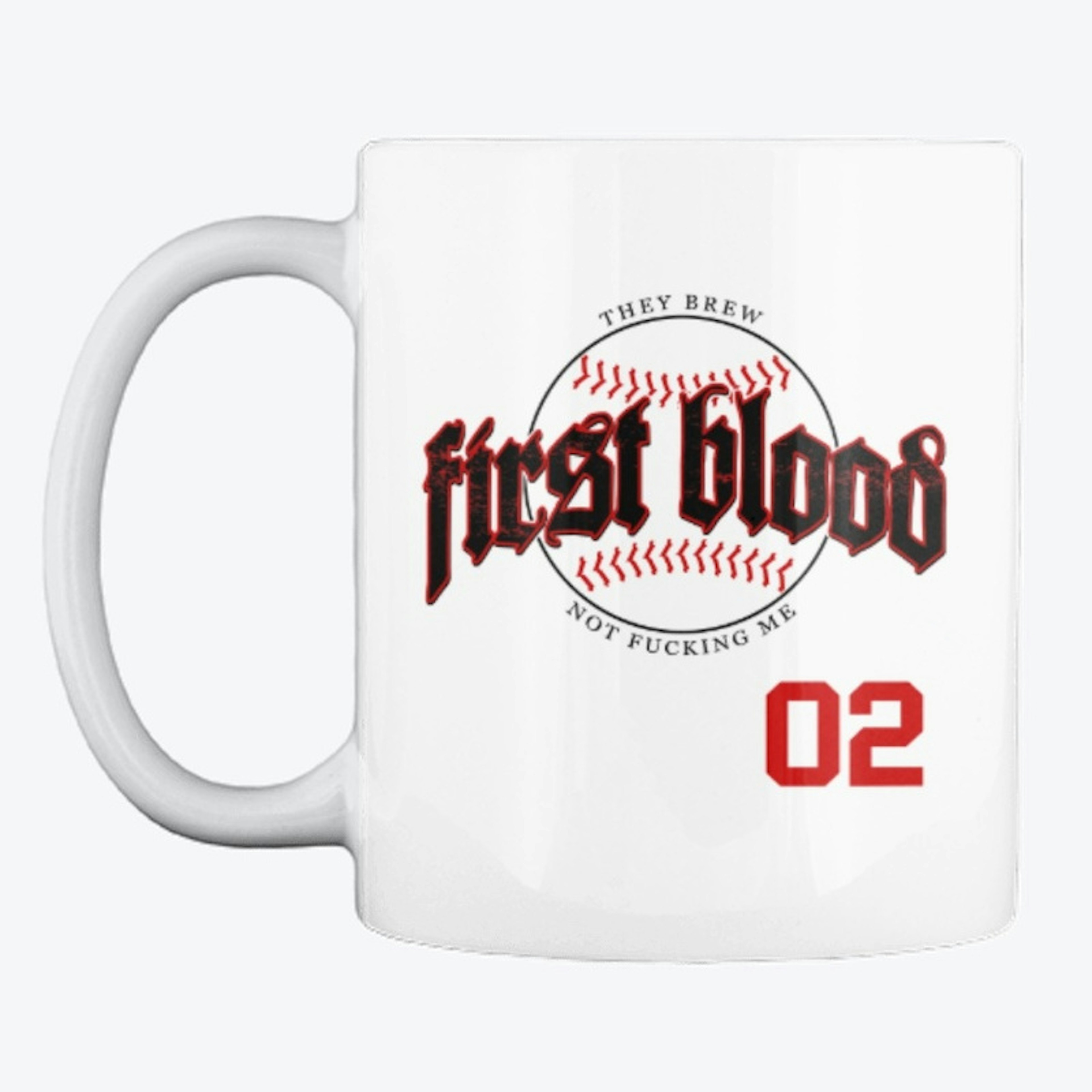 They Brew First Blood Baseball Mug